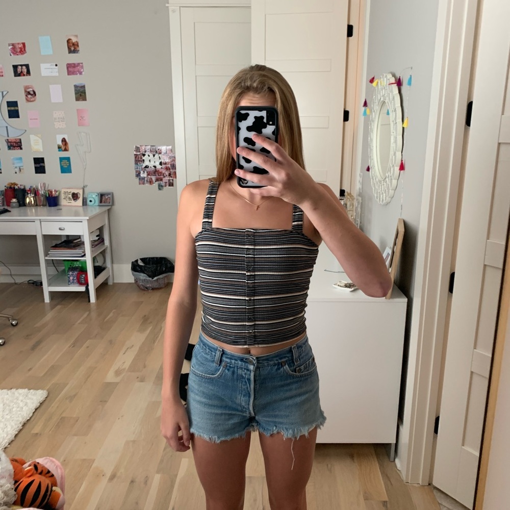 American eagle striped tank top